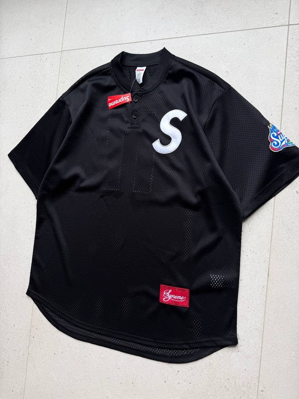 baseball jersey,футболки мужские,бейсбольная майка supreme x mitchell & ness downtown hell черная,футболки и майки