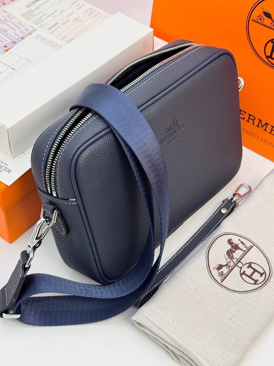 мужская сумка через плечо hermes,мужская сумка hermes,hermes сумка,сумка hermes через плечо,сумка мужская кросс боди hermes синяя