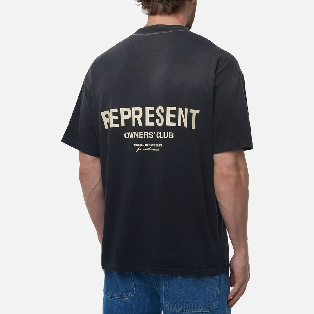 футболка represent owners club,футболка represent,футболки мужские повседневные,футболка с принтом owners club represent черный,мужская футболка