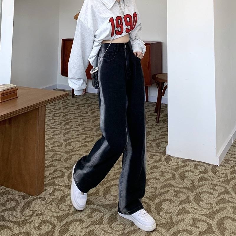 брюки с широкими штанинами,джинсы женские широкие,джинсы с широкими штанинами,корейские широкие джинсы женские,джинсы широкие брюки