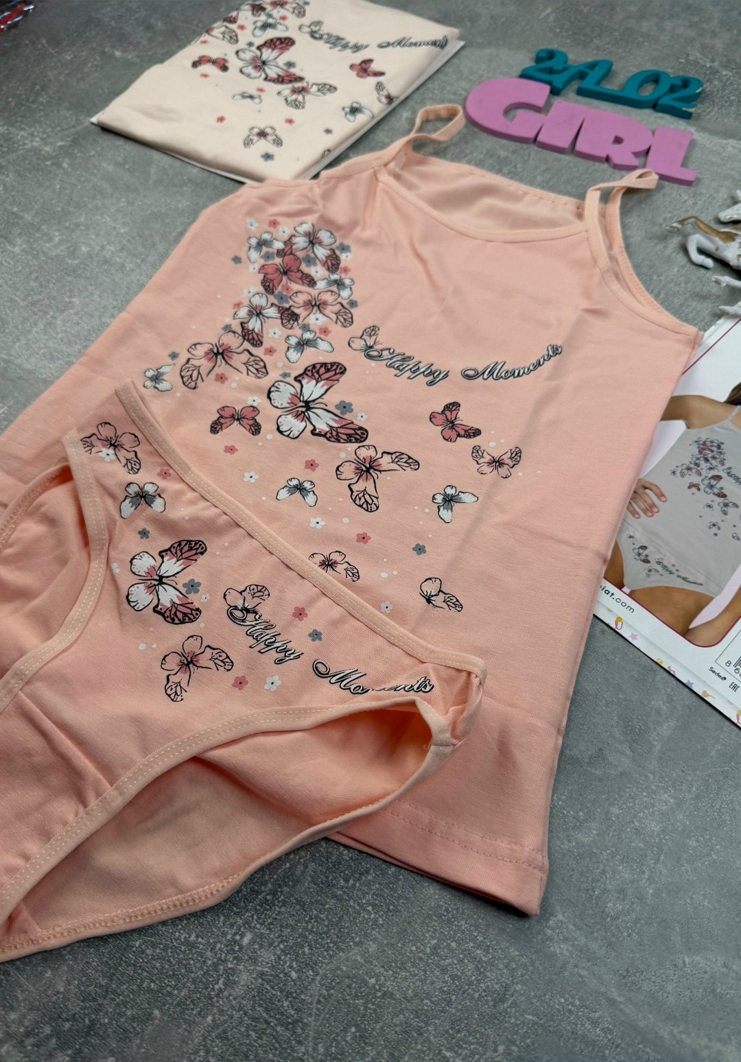 комплект белья для девочек,комплект нижнего белья для девочек,комплект белья для девочки iki yildiz,комплект нижнего белья baykar 161333499,нижнее белье для девочек