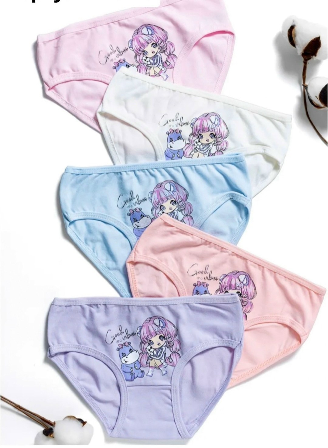 трусики для девочек,детские трусы для девочек,трусы для девочки donella,трусы для девочки baykar,комплект трусов donella 5 шт