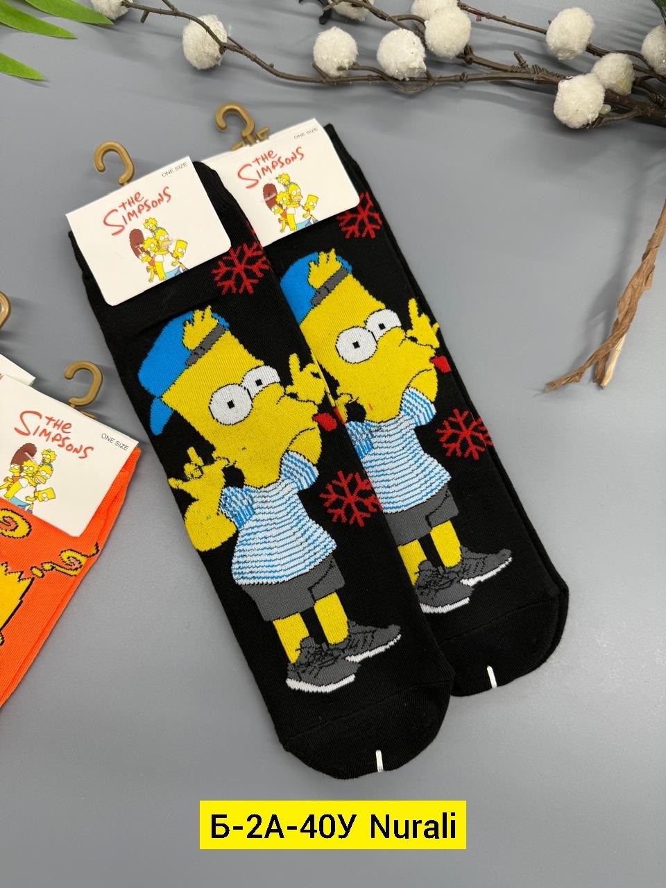носки симпсоны,носки любимые герои,носки длинные,носки цветные,носки с принтом симпсоны
