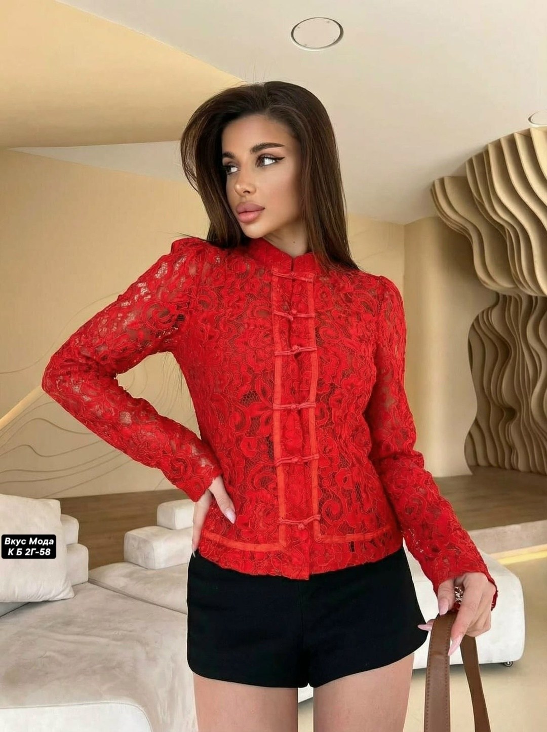 блузка кружевная,ажурная блузка,блузка женская,красная блузка с кружевом,блузка кружевная ажурная farizzo