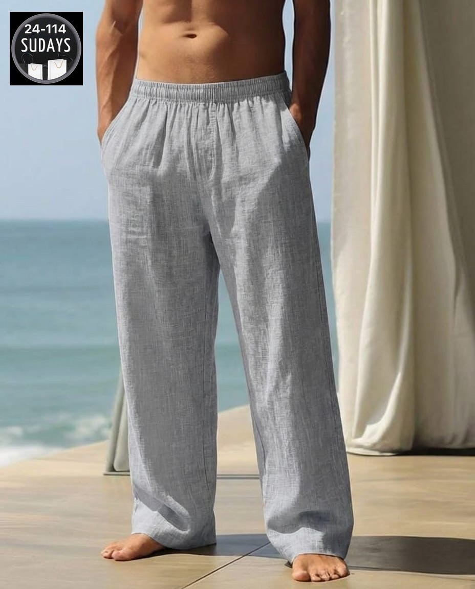 льняные брюки,мужские льняные брюки,мужские хлопковые льняные брюки,брюки мужские,пляжные брюки