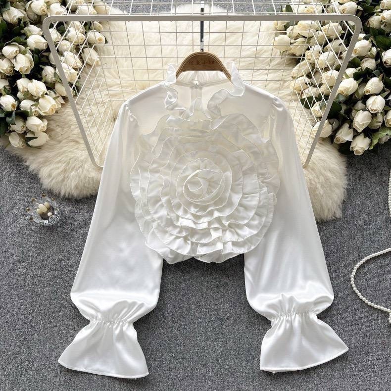 блузка с оборками,женская блузка,шифоновая женская рубашка с оборками,элегантная блузка,блузка белая