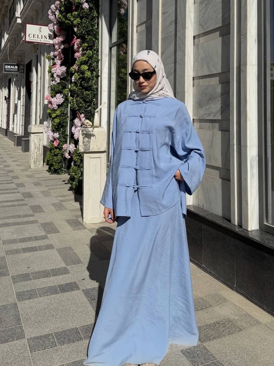 льняной костюм женский,костюм льняной,костюм с длинной юбкой,одежда мусульманская,костюм с длинными рукавами