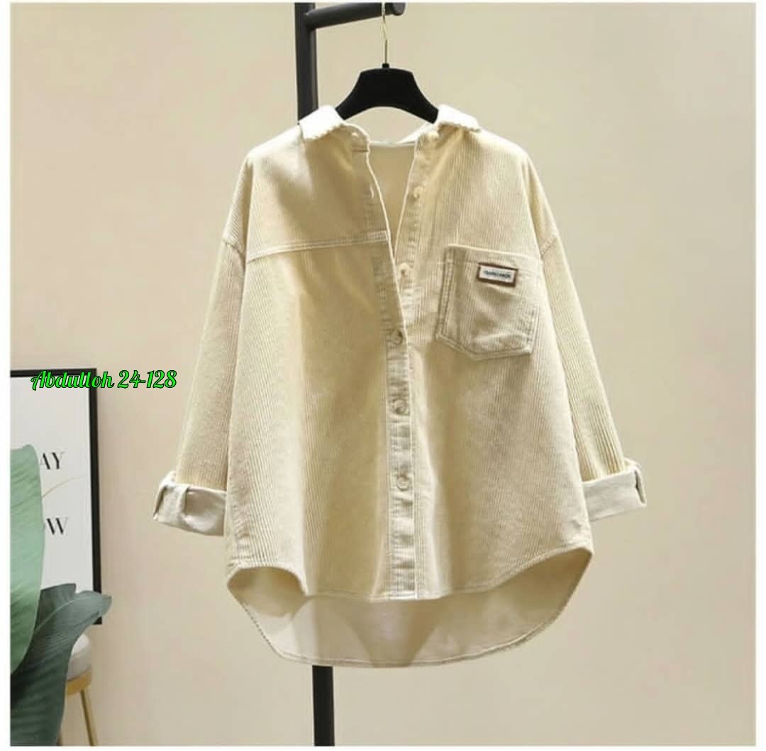 женская вельветовая рубашка с длинным рукавом,рубашка женская,рубашка вельветовая,вельветовая рубашка женская,вельветовая рубашка свободного кроя