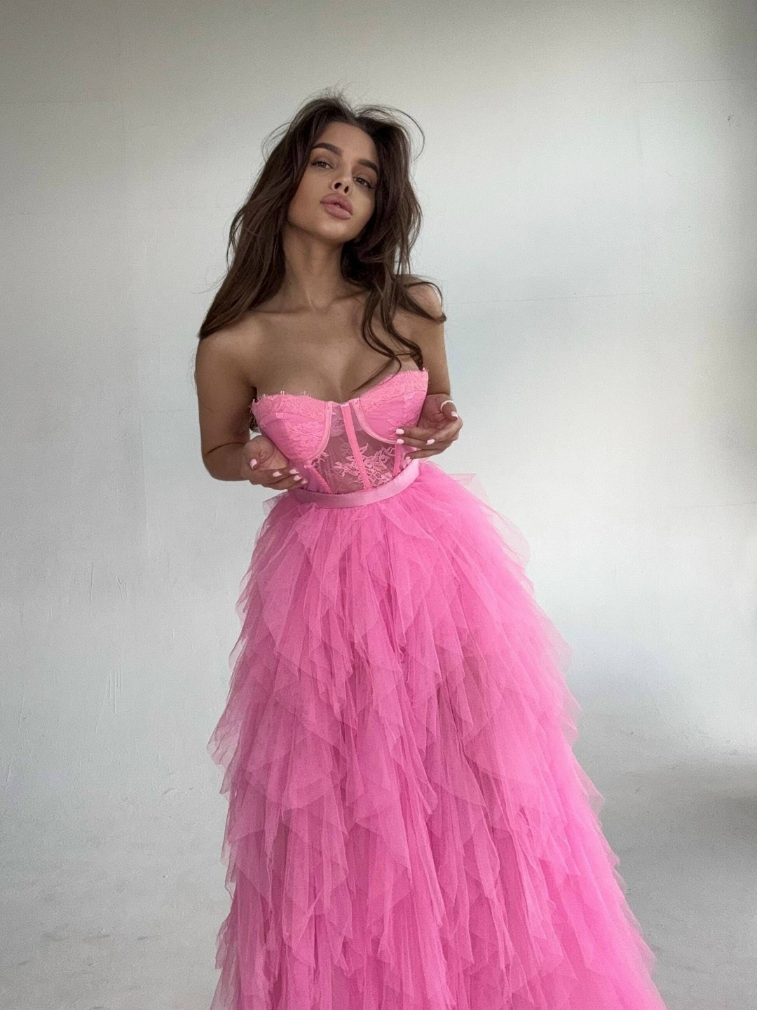 платье пышное,платье из фатина,розовое платье,платья для выпускного вечера,платья для выпускного