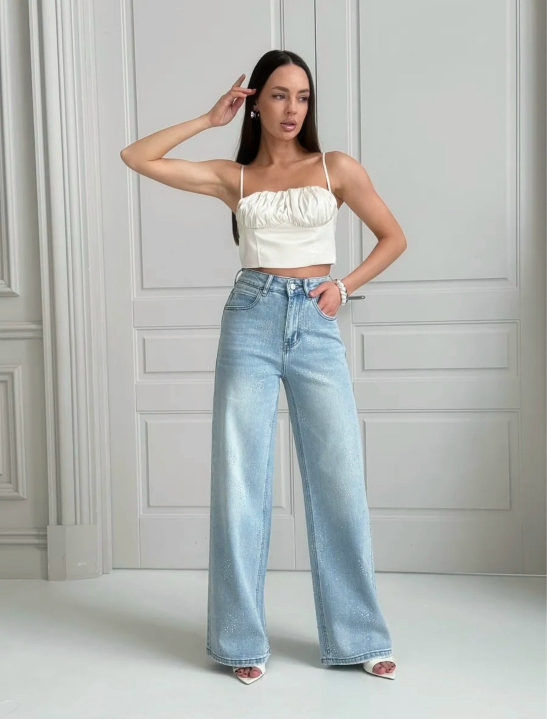 женские джинсы,широкие джинсы,джинсы женские широкие,джинсы хлопок,брюки джинсы