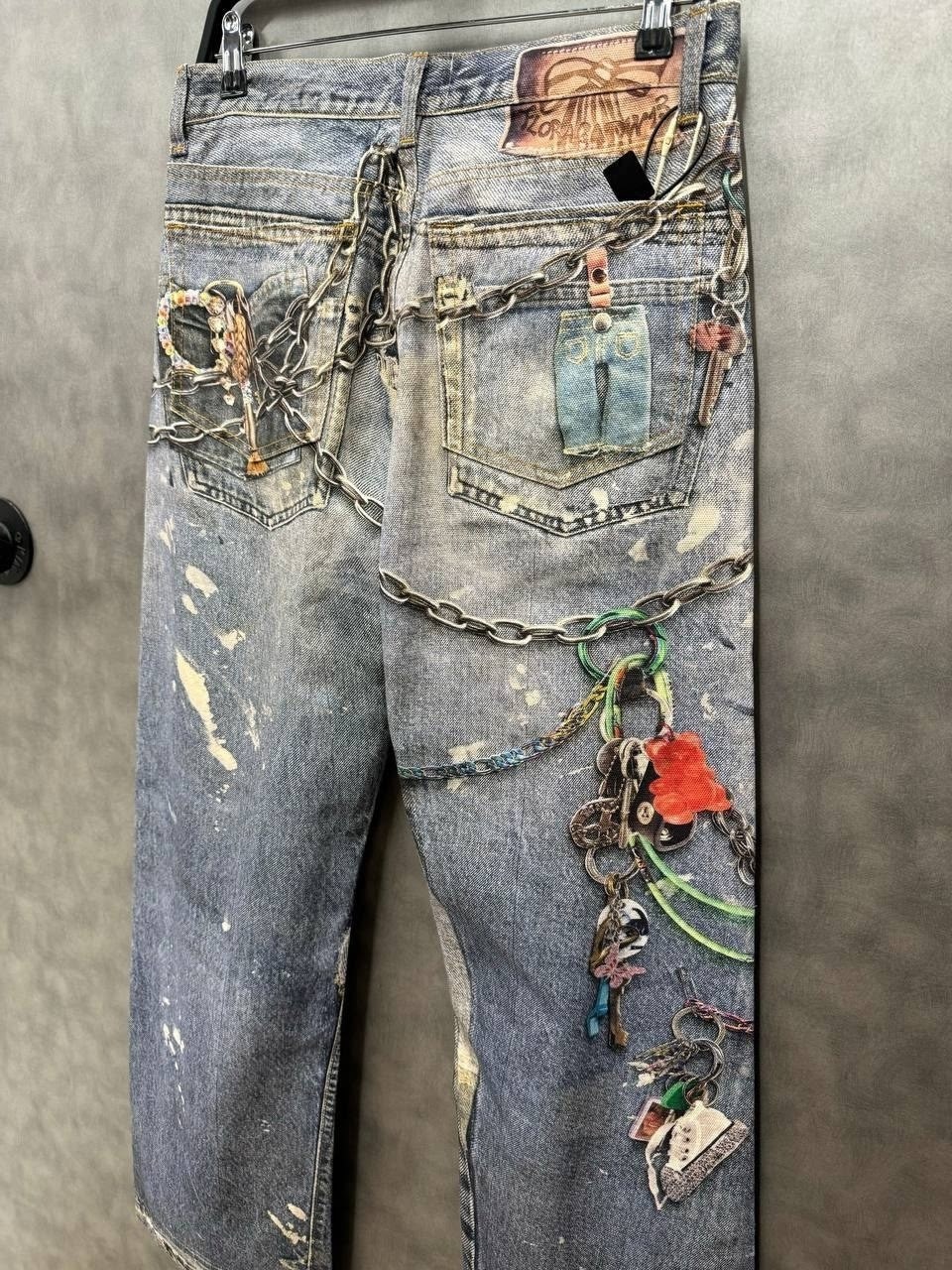 мешковатые джинсы,мужские джинсы,джинсы широкие,джинсы с принтом,джинсовые брюки