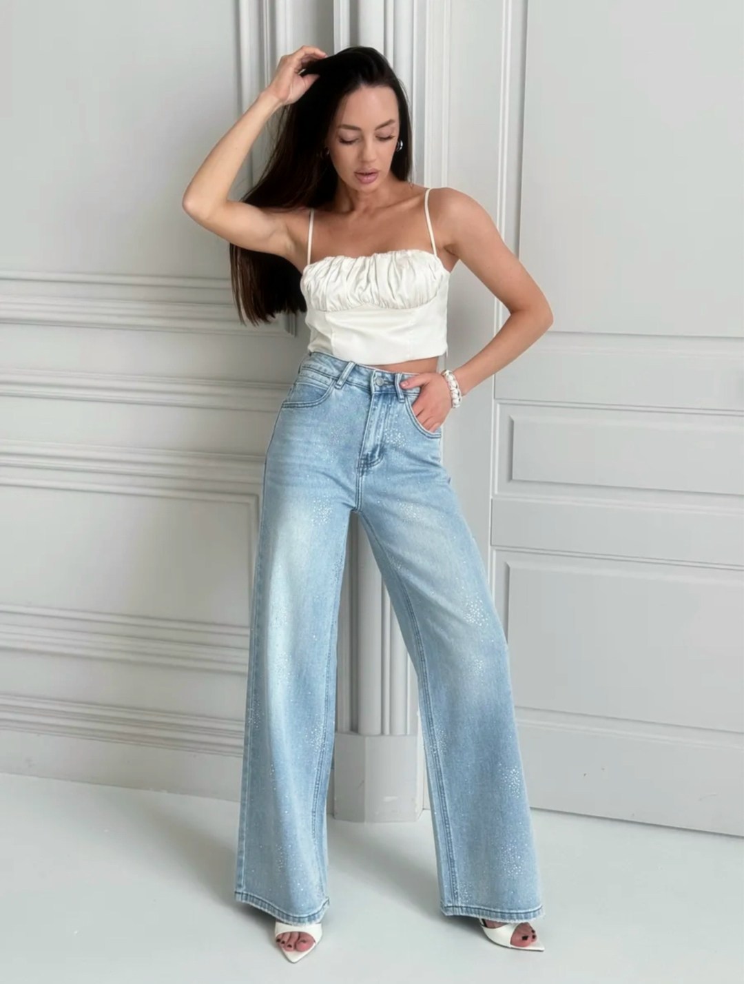 женские джинсы,широкие джинсы,джинсы женские широкие,джинсы хлопок,брюки джинсы