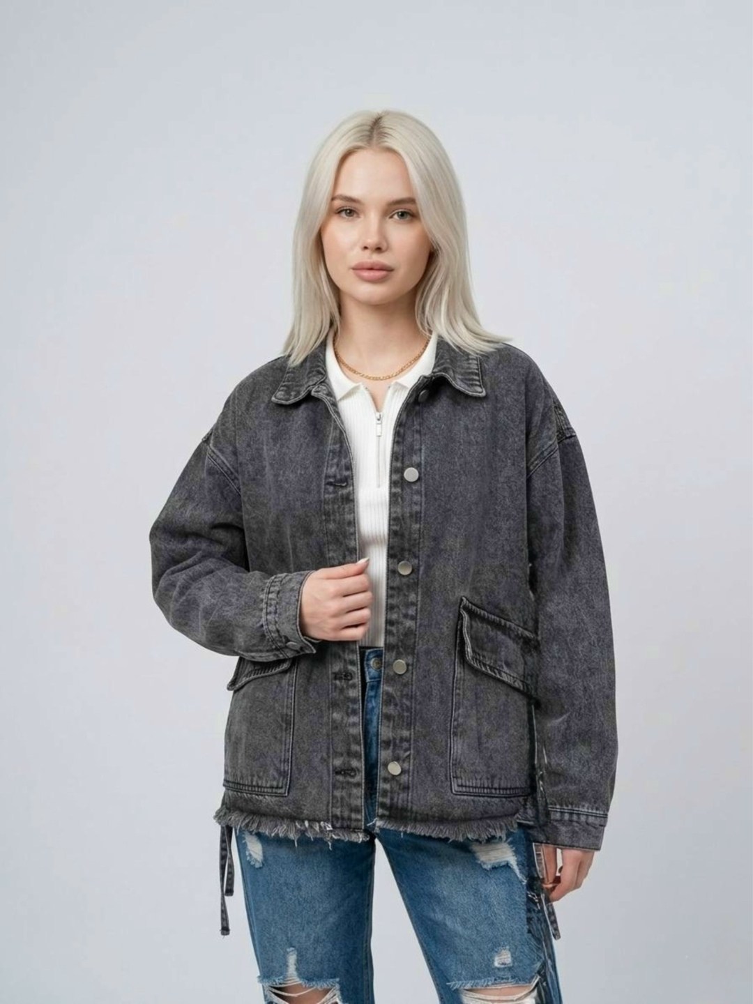женская джинсовая куртка серого цвета,куртка джинсовая,женская джинсовая куртка,куртка джинсовая серая,джинсовая куртка женская оверсайз