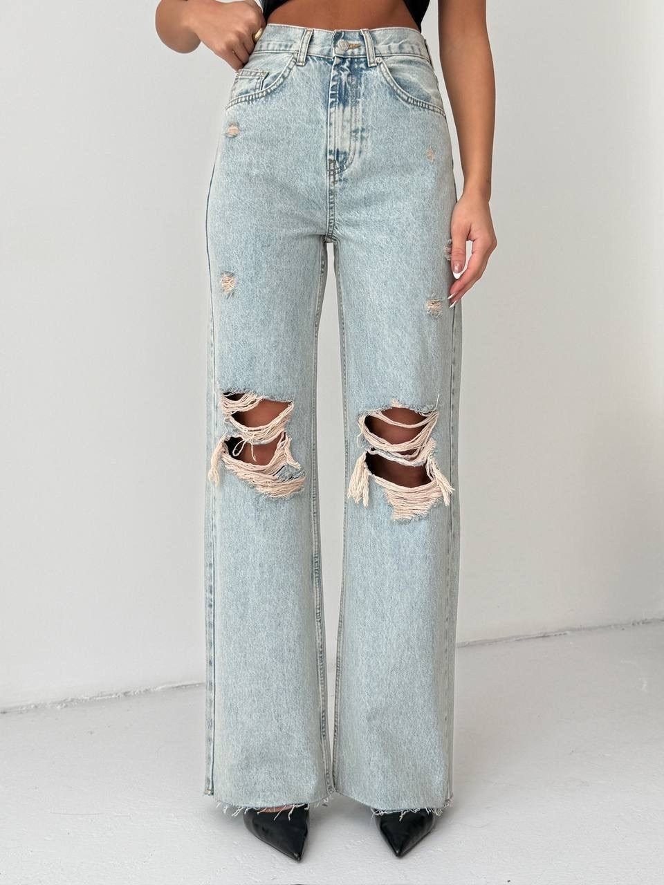 рваные широкие джинсы shein,джинсы широкие рваные,джинсы прямые палаццо рваные sena denim,джинсы палаццо рваные на девочку,джинсы широкие