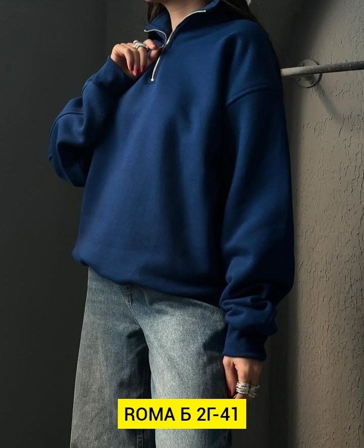 свитшот оверсайз на молнии теплый полузамок revati wear 303481677,свитшот женский,свитшот полузамок оверсайз на молнии с замком поло y2k,модная толстовка,свитшот оверсайз на молнии теплый полузамок