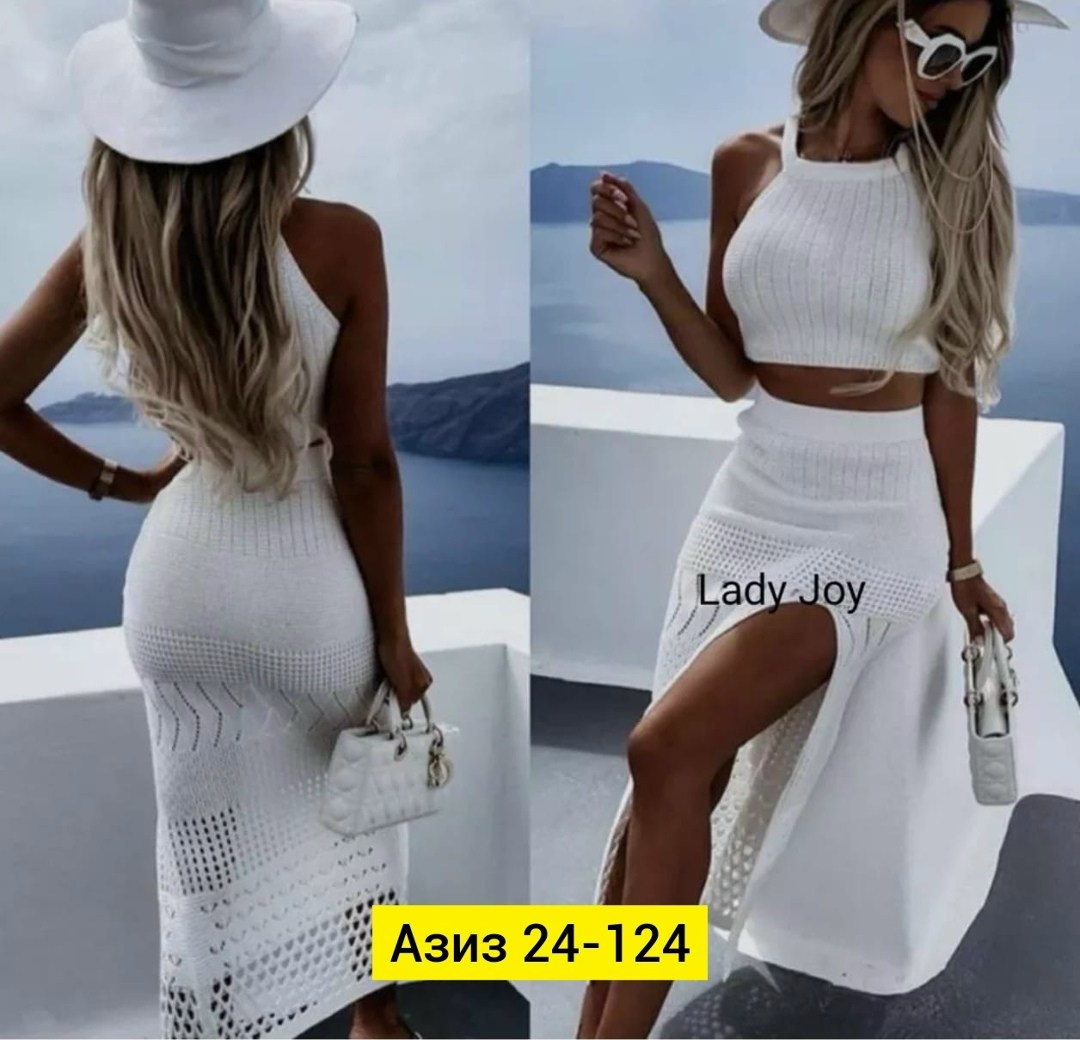 вязаные костюмы,костюм с юбкой,вязаный наряд,пляжное платье,ажурное платье