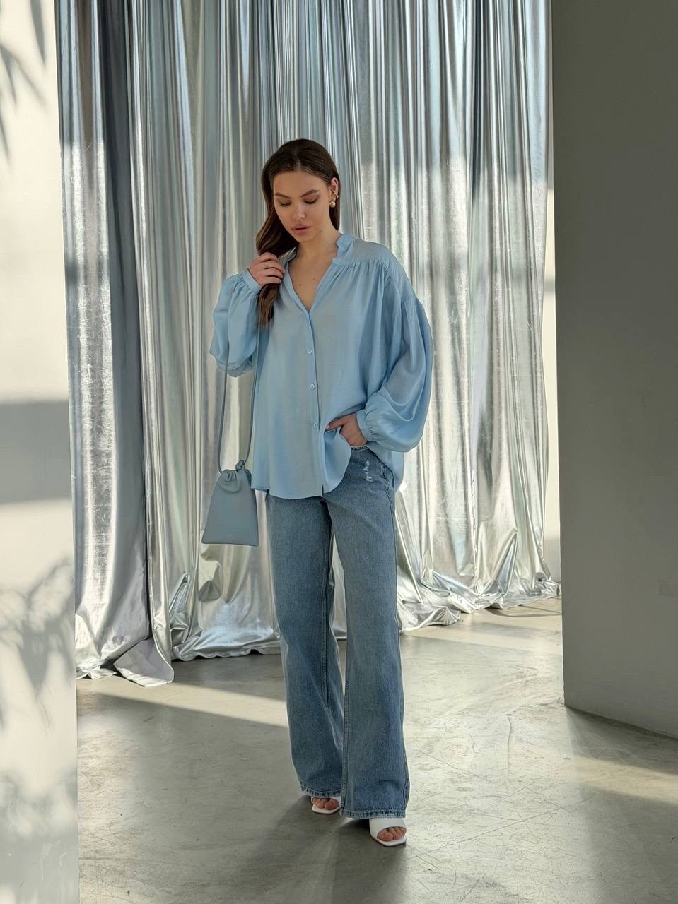 стильная рубашка,блузка голубая,женская рубашка,стильная блузка,рубашка