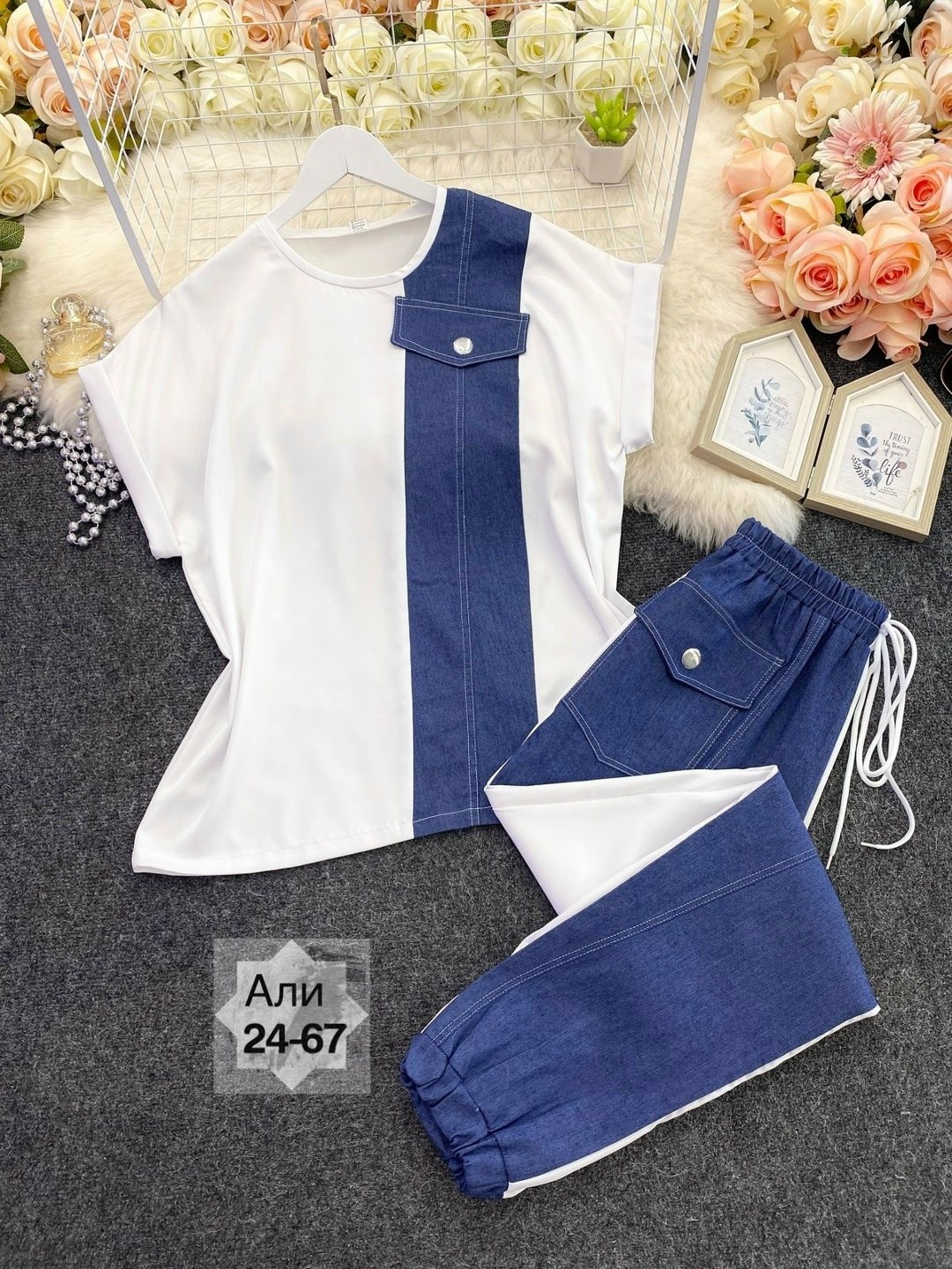 джинсовый комбинезон женский,женский костюм,женский повседневный костюм из двух,брюки на завязках,джинсовые комбинезоны