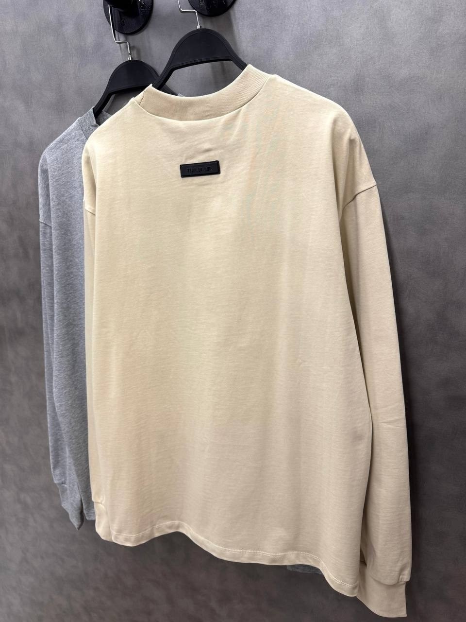 свитшот fear of god essentials essentials,fear of god essentials,бежевый свитшот,свитшот женская,оверсайз свитшот