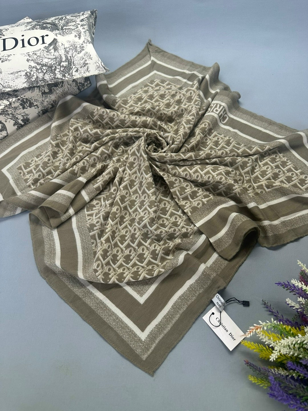 брендовый платок,платок диор,женские платки,dior платок,шарфы и платки