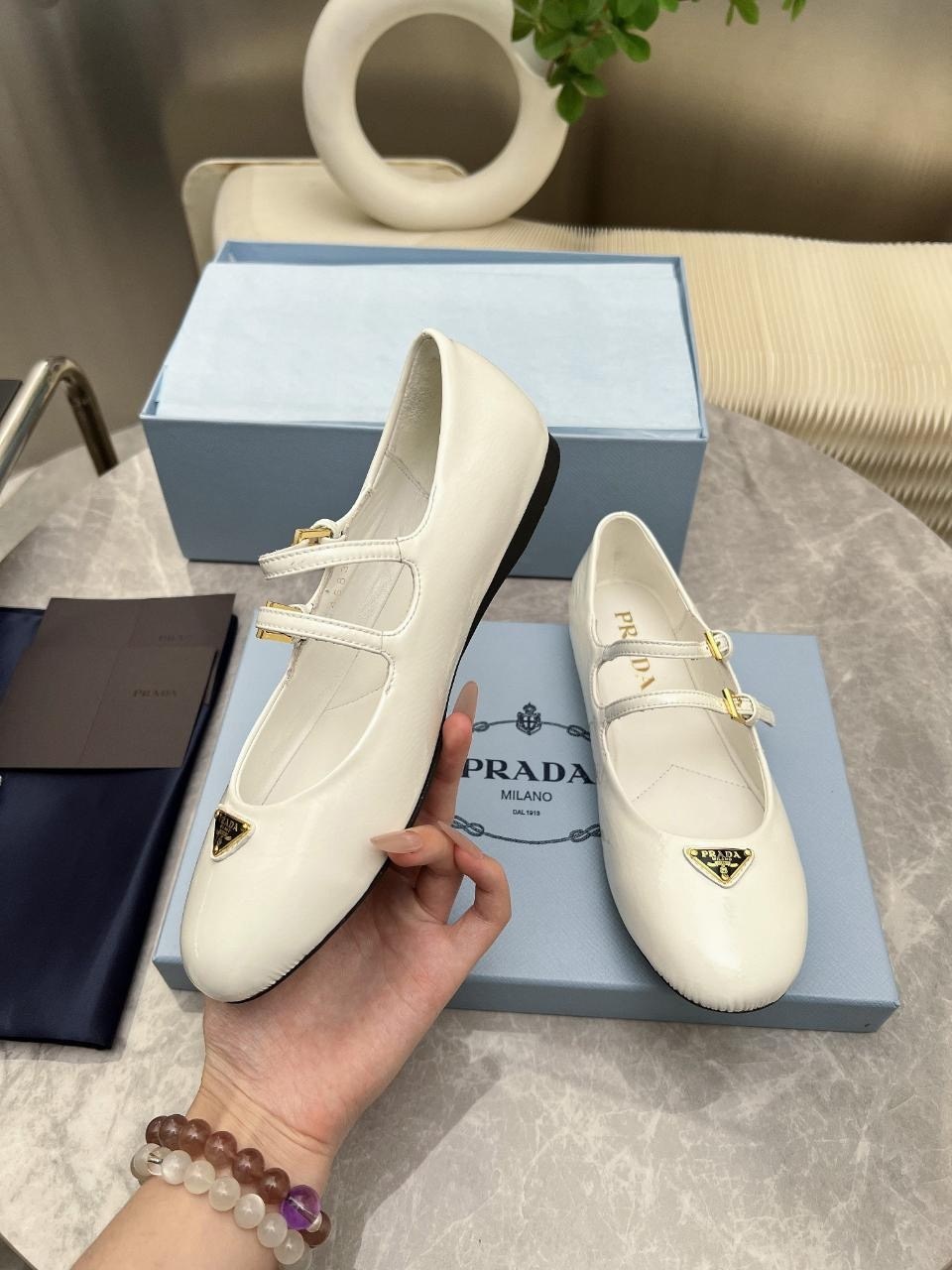 балетки prada,туфли prada,,женская ,балетки кожаные