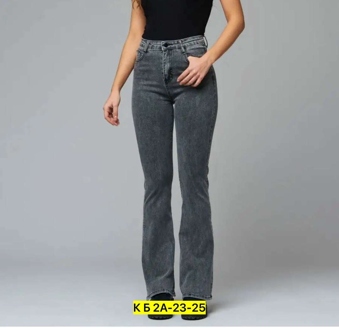 джинсы клеш женские,джинсы женские 7007 "однотонные-клеш № 1" серые,джинсы клеш серые женские,джинсы клеш от колена серые h&a collection,серые джинсы клеш