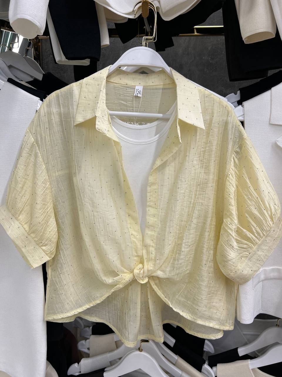 рубашка женская,рубашка пастельно желтого цвета,рубашка желтая,повседневная рубашка,женская блуза