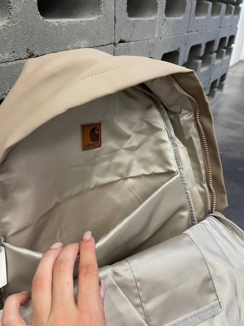 рюкзак carhartt,рюкзак,стильная рюкзак,рюкзак женский бежевый,рюкзак carhartt wip jake backpack