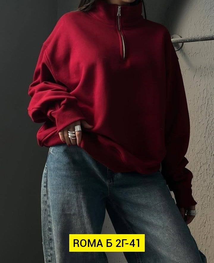 свитшот оверсайз на молнии теплый полузамок revati wear 303481677,свитшот женский,свитшот полузамок оверсайз на молнии с замком поло y2k,модная толстовка,свитшот оверсайз на молнии теплый полузамок