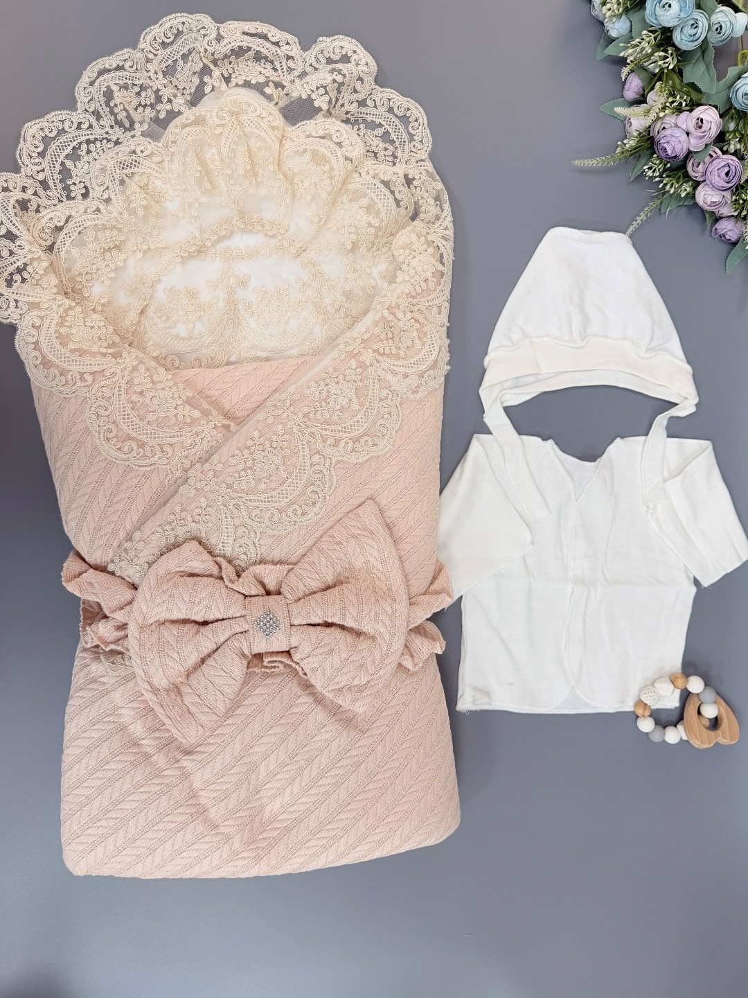 конверт на выписку для новорожденного комплект,комплект на выписку для новорожденных весна,конверт на выписку для новорожденного,конверт для новорожденного на выписку в роддом из льна люкс роза,компле