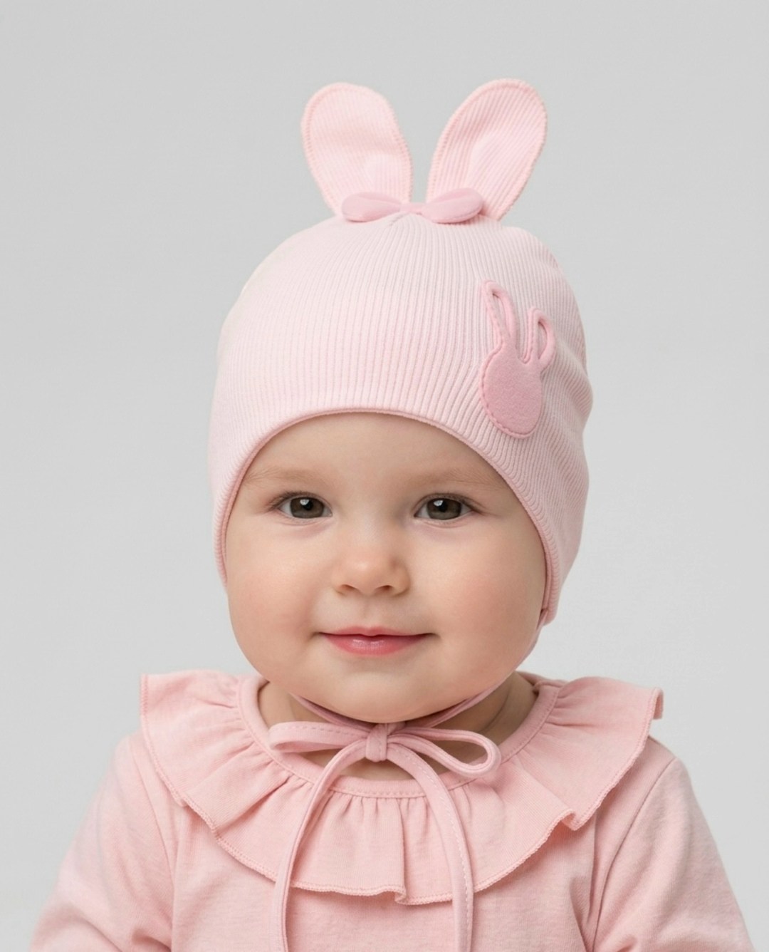 шапка для новорожденного,шапочка для новорожденного,шапка зайчик для девочки,шапочка,детская шапочка