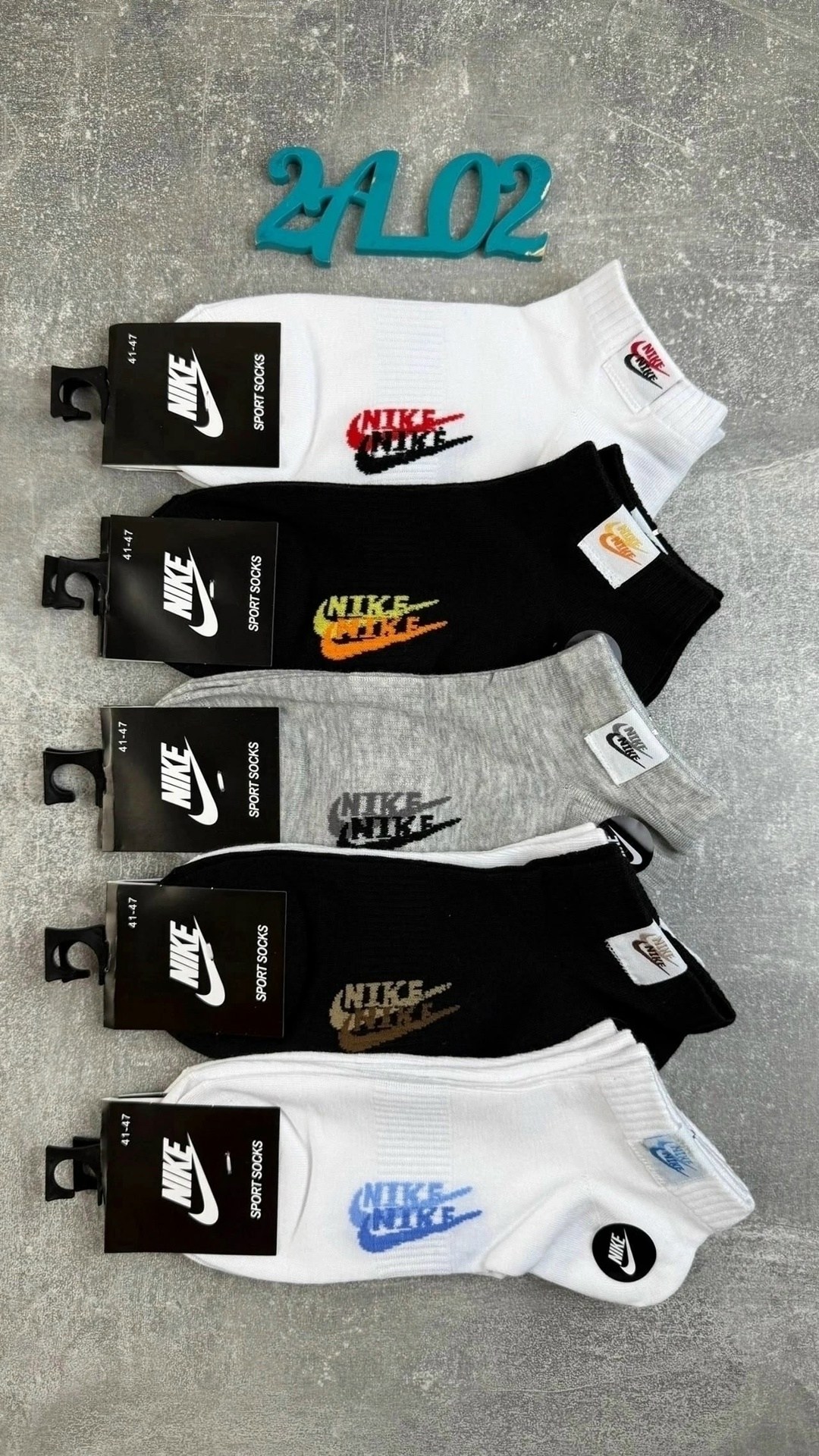 носки средние хлопковые набор 5 пар nike,комплект носков nike,носки мужские nike,мужские носки,носки nike 5 пар