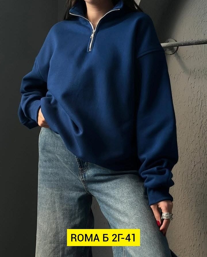 свитшот оверсайз на молнии теплый полузамок revati wear 303481677,свитшот женский,свитшот полузамок оверсайз на молнии с замком поло y2k,модная толстовка,свитшот оверсайз на молнии теплый полузамок