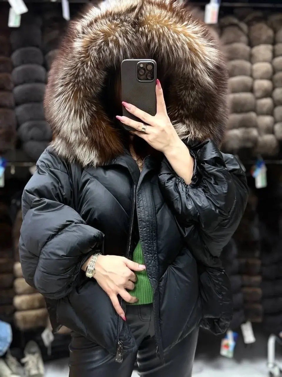 зимняя куртка с натуральным мехом лисицы,пуховик женский с натуральным мехом,пуховик с натуральным мехом,пуховик с мехом,женский пуховик с мехом