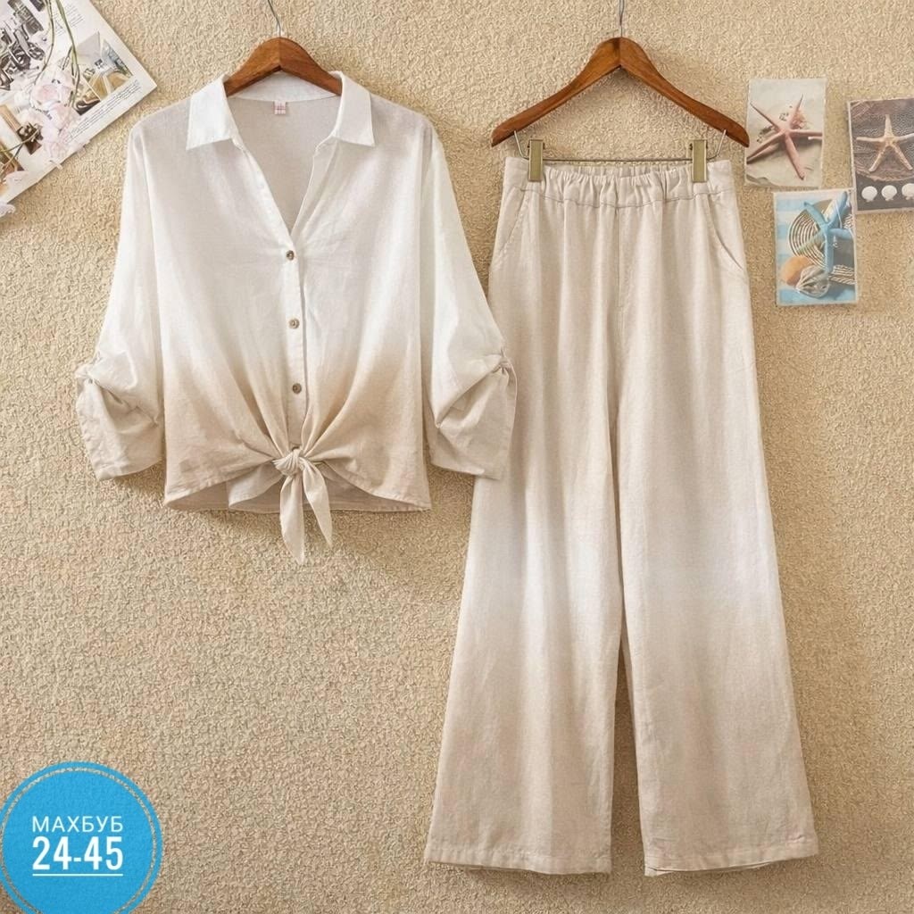 брюки комплект,брючный костюм женский,брюки с принтом,шифоновая рубашка,брючной костюм