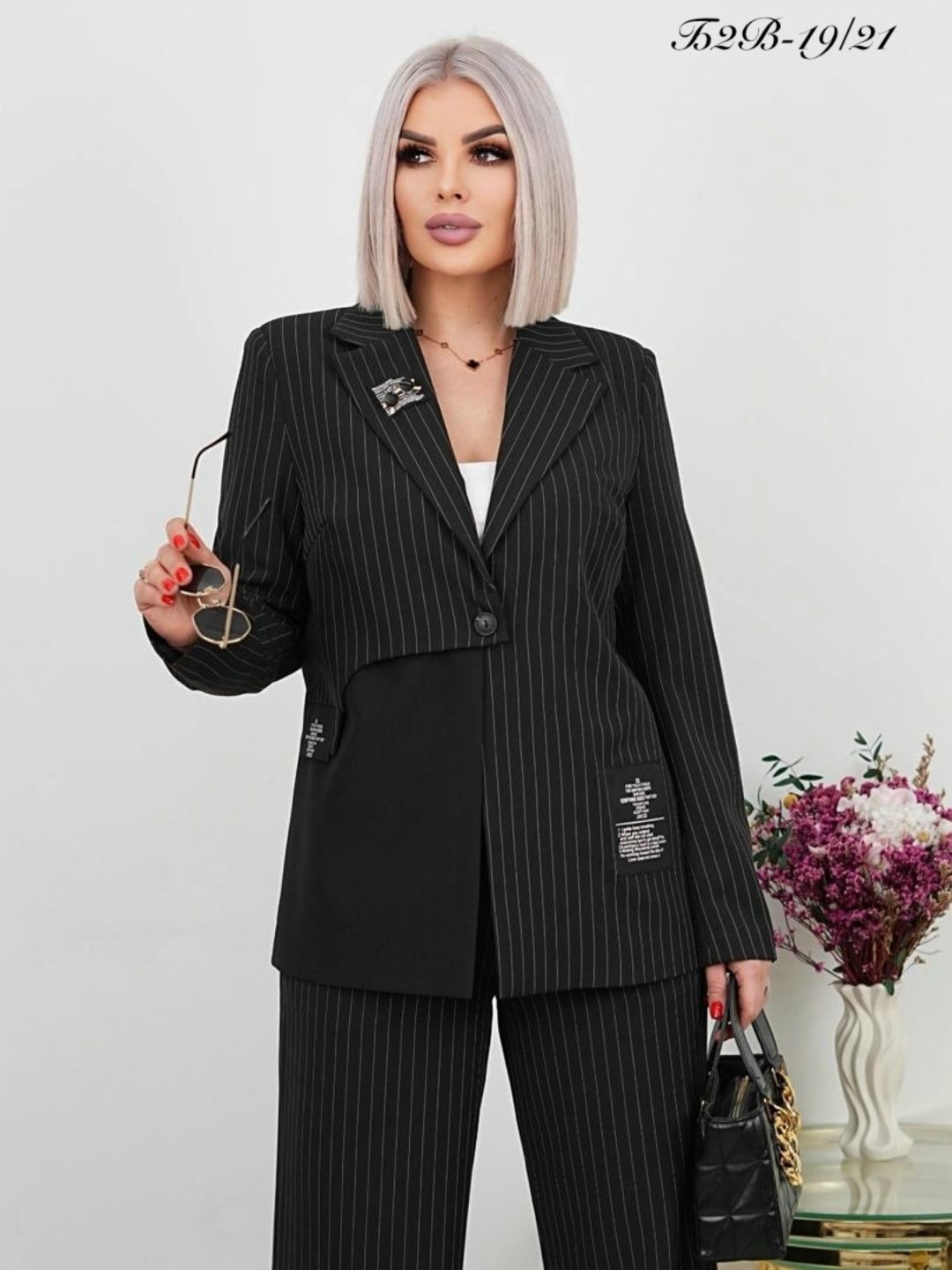 брючный костюм,женский брючный костюм,женский брючный костюм двойка,брючный костюм mislana 1249 полоска_горчица,костюм женский