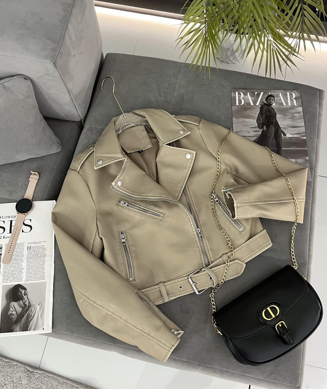 женская укороченная куртка из искусственной кожи,куртка кожаная,куртка косуха,куртка косуха кожаная,косуха