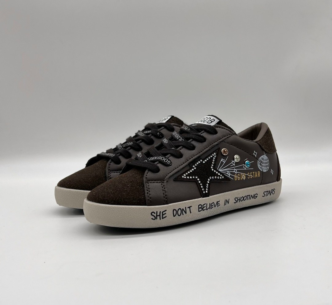 коричневые кроссовки ball star golden goose anthracite silver,,golden goose кеды hi star на платформе черный,golden goose super star,кеды golden goose