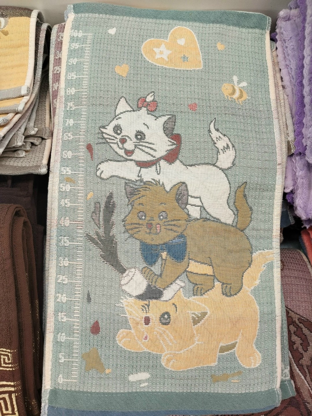 полотенце кухонное,полотенца,полотенце для кухни,полотенце "милые котята" тканное стеганое 25*50 см хлопок 100%,полотенце хлопковое