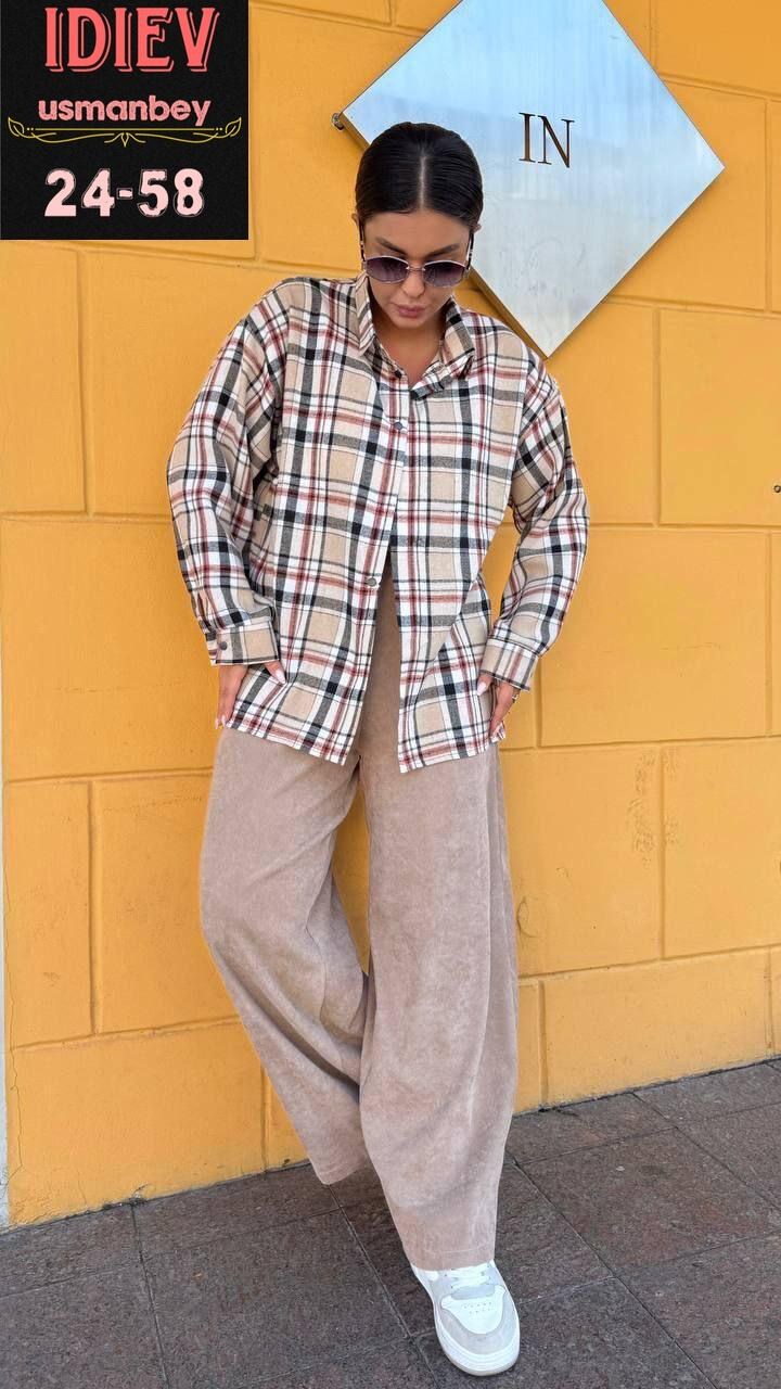 рубашка оверсайз в клетку хлопковая monolog,рубашка в клетку,рубашка женская в клетку оверсайз,рубашка в клетку свободного кроя,женская рубашка в клетку