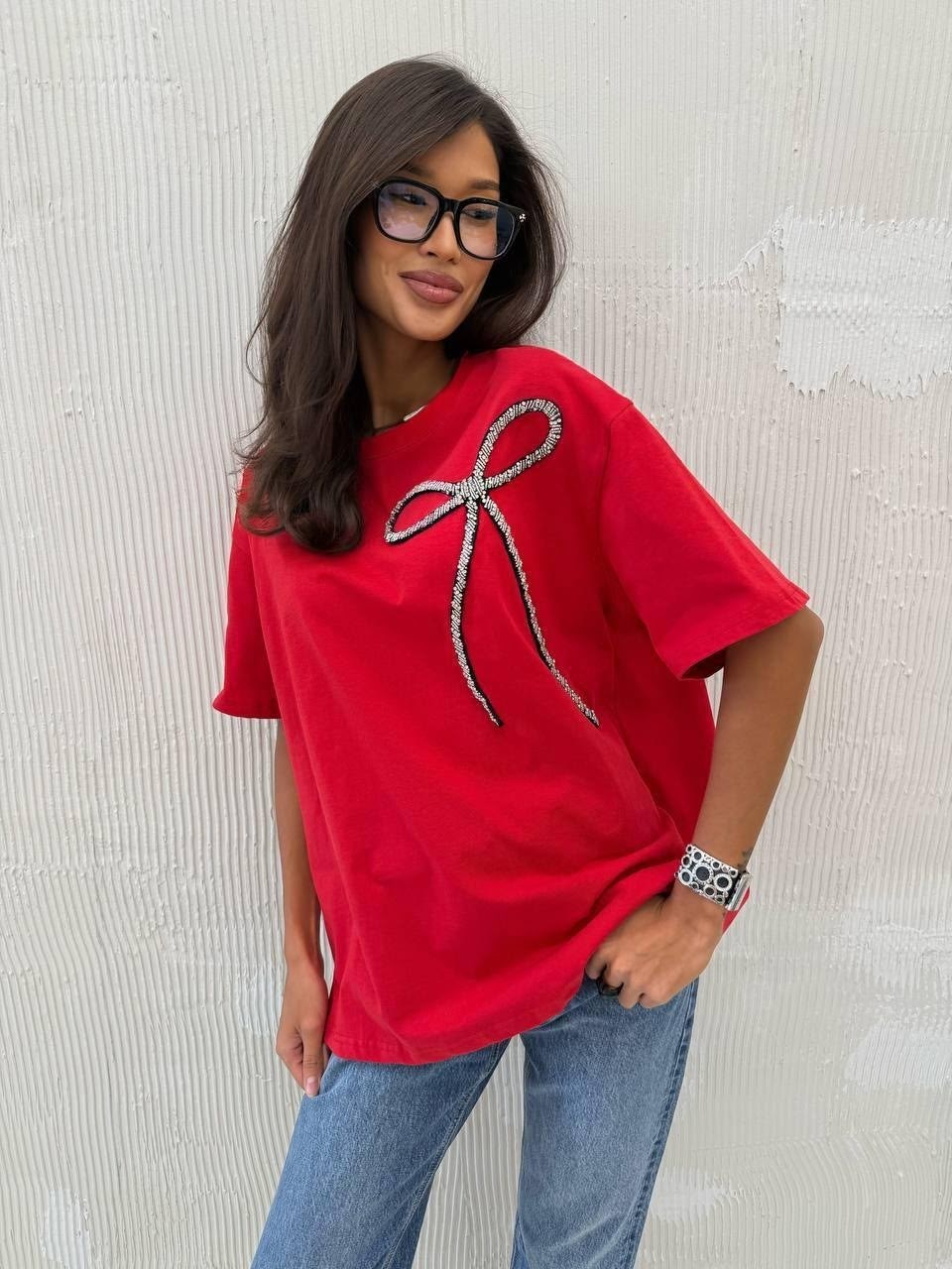 женская футболка,футболки женская оверсайз,футболка оверсайз со стразам,футболки и топы,футболка