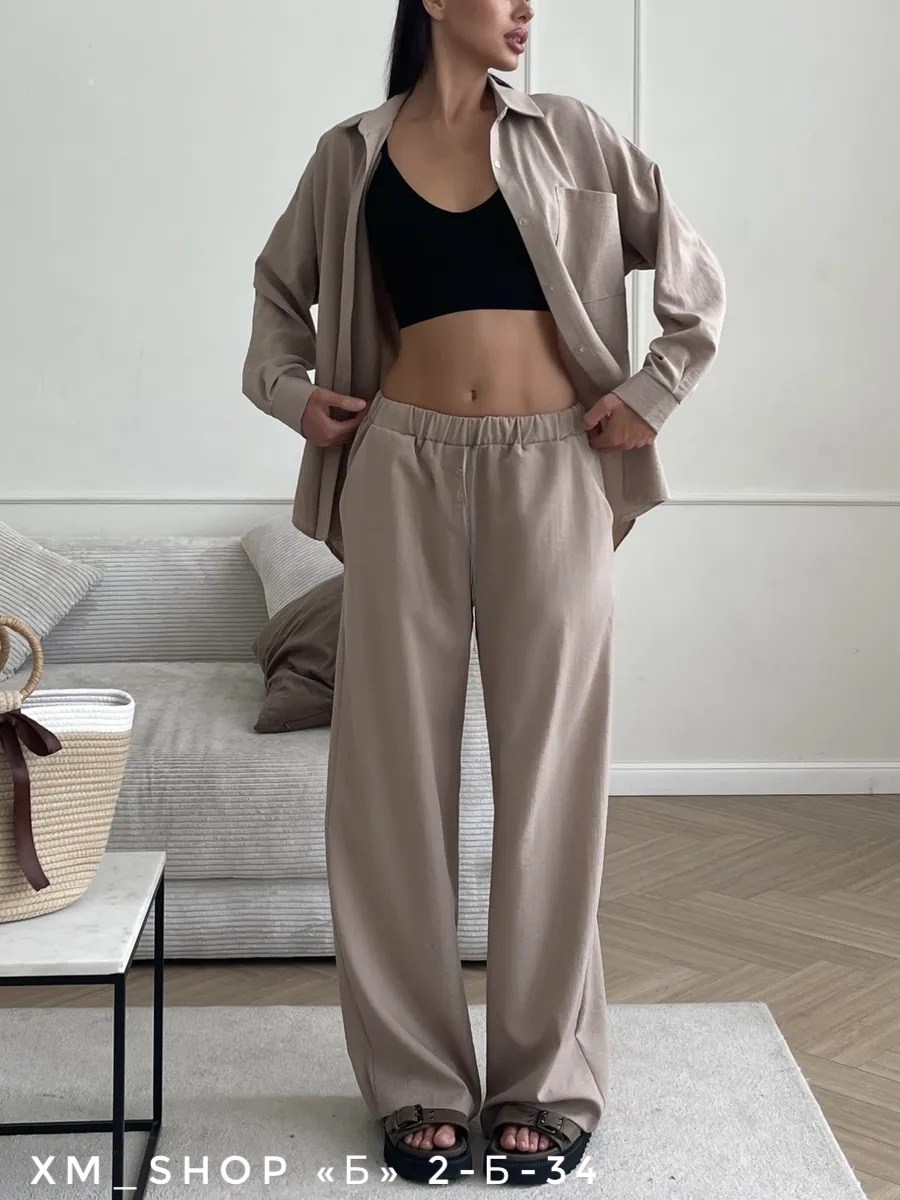 костюм летний рубашка и брюки,брючный костюм женский,летние костюмы,женские костюмы,классический костюм