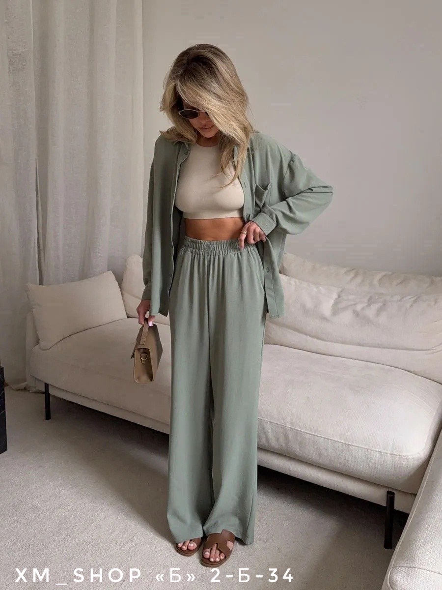 костюм летний рубашка и брюки,брючный костюм женский,летние костюмы,женские костюмы,классический костюм