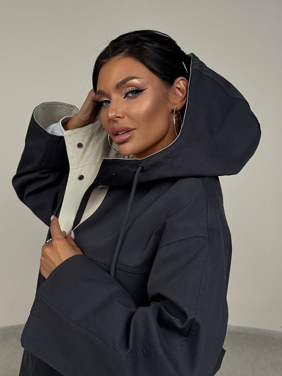 куртка весенняя оверсайз с капюшоном mon fashion,куртка оверсайз,демисезонная куртка,куртка весенняя оверсайз с капюшоном,куртка демисезонная с капюшоном оверсайз v/a kondratenko 212264101