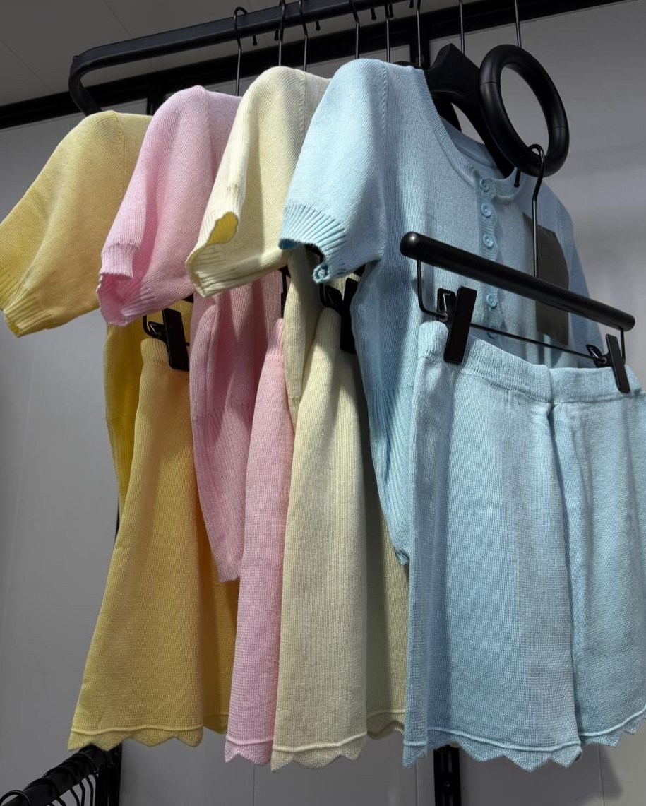 женская пижама с шортами,пижама с шортами хлопок naumova.brand,пижама женская,шорты вязаные,пижама с шортами