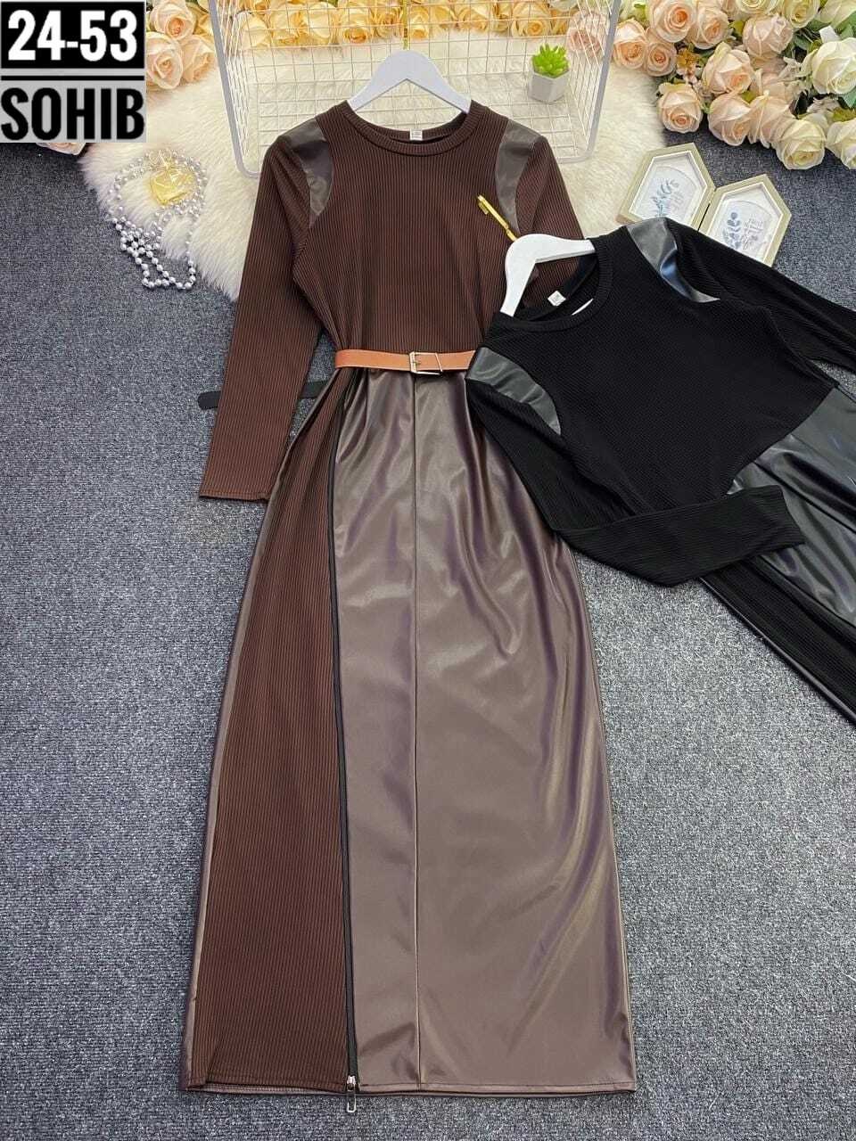 ,платье женское,кожаное платье,кожаный сарафан