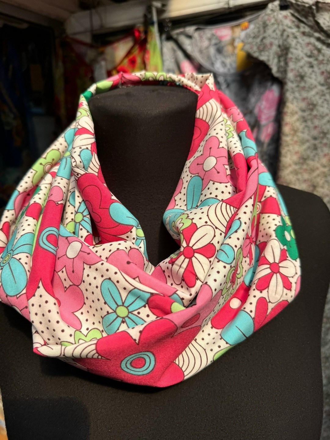 платки женские,платки и шарфы,шарф снуд,шарф снуд женский,платок в горох