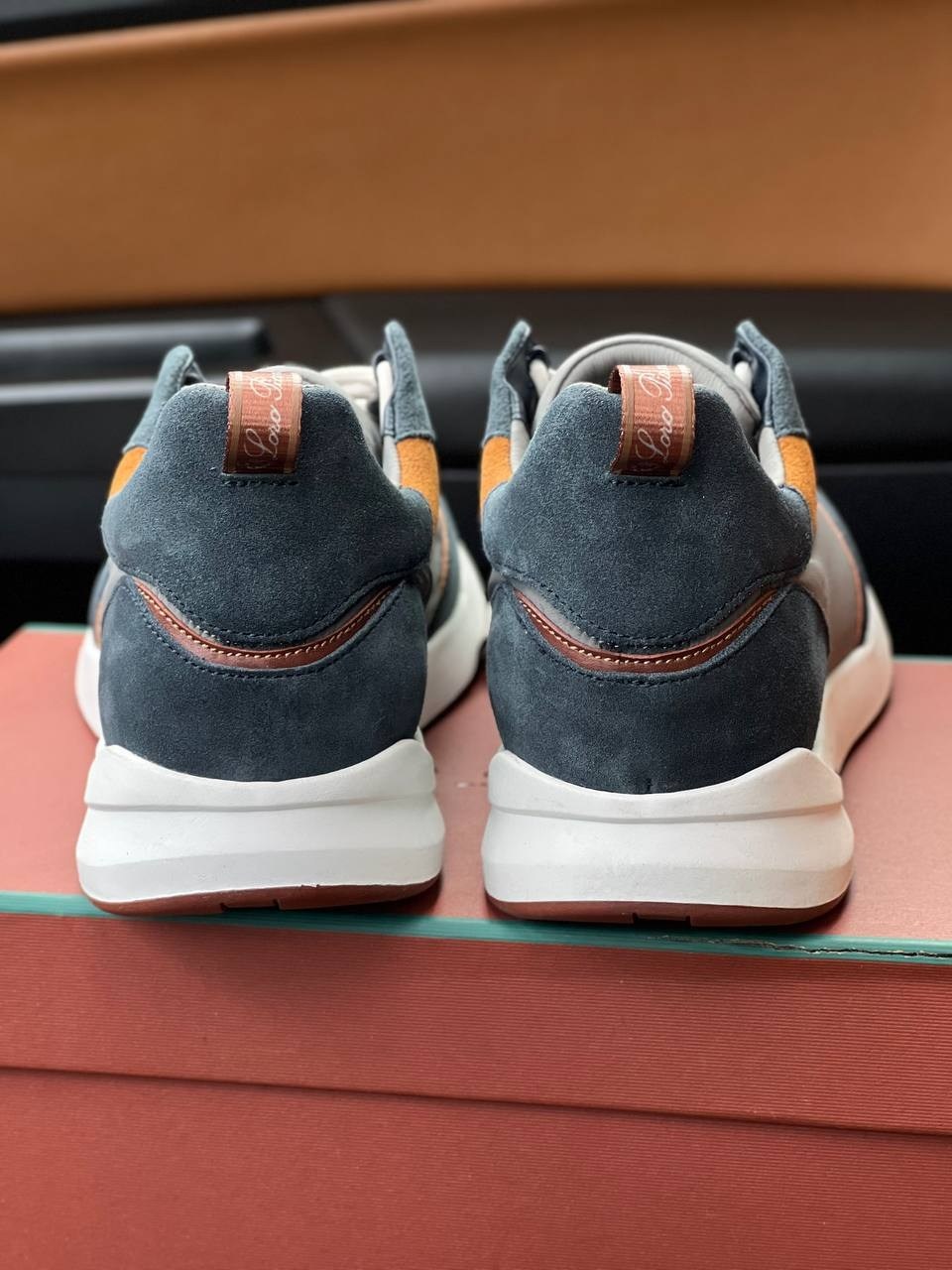 кроссовки loro piana,,кроссовки ecco retro sneaker w 211703/60481,кроссовки loro piana modular walk темно-синие,комбинированные кроссовки