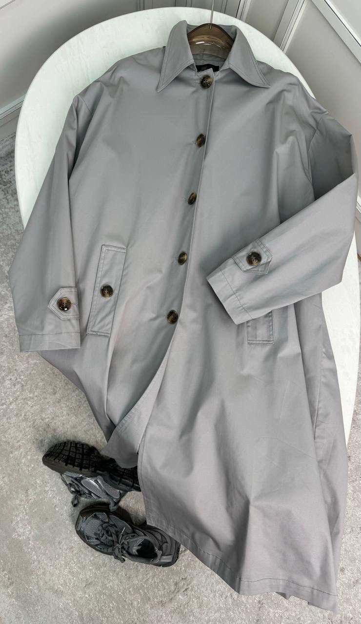 плащ оверсайз женский,серый плащ,тренч плащ,женский плащ,плащ тренч женский