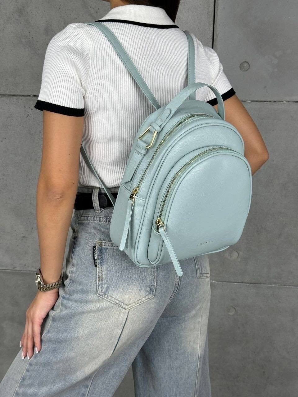 рюкзак женские,рюкзак,стильная рюкзак,мини рюкзак мятного цвета,рюкзак модный